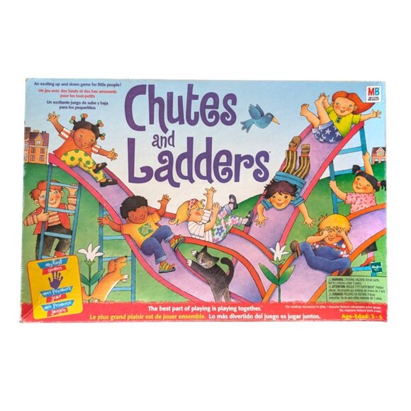 Milton Bradley 1997 Chutes And Ladders Board Game 100% Complete Great Condition - Picture 4 of 6
